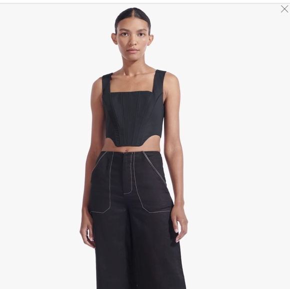 Staud Alice corset top, size 8 - Picture 3 of 7